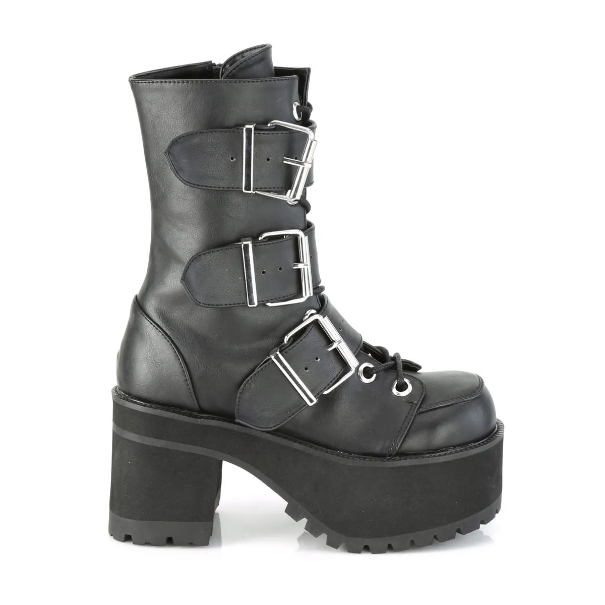 3 Inch Heel RANGER-308 Black Pu