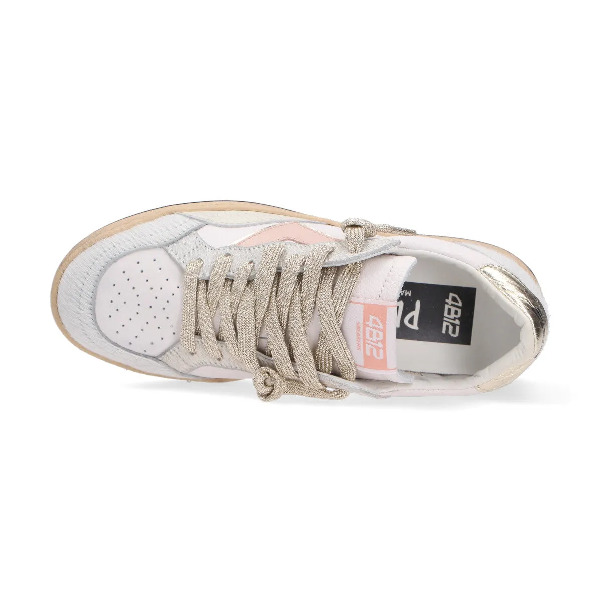 4B12 sneaker Play New bianco rosa