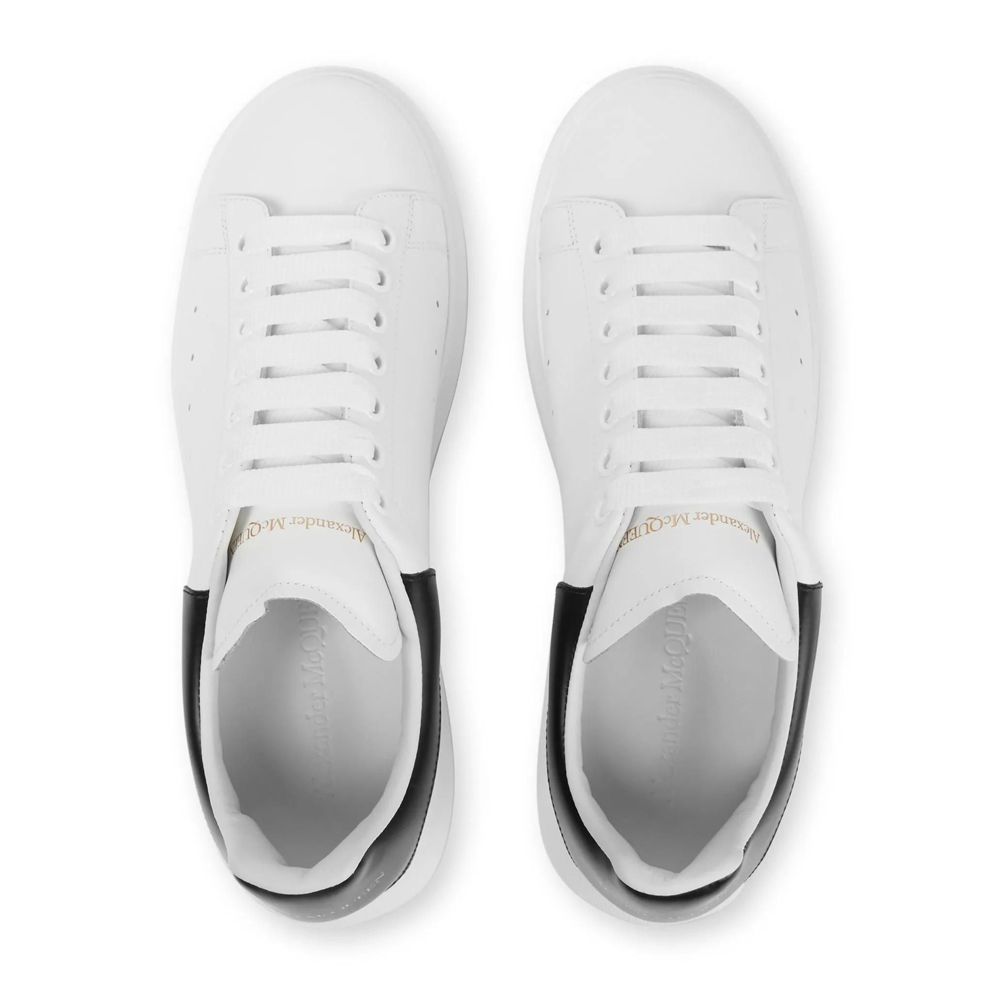 Alexander Mcqueen Raised Sole White Black Sneaker