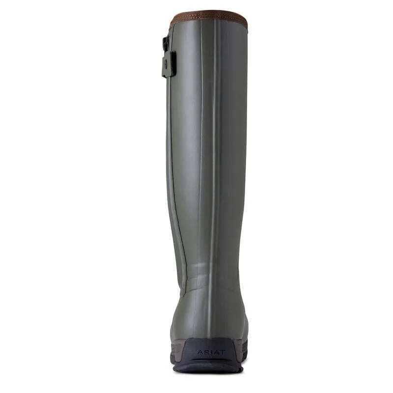 Ariat Men's Burford Insulated Zip Rubber Wellington Boot Olive