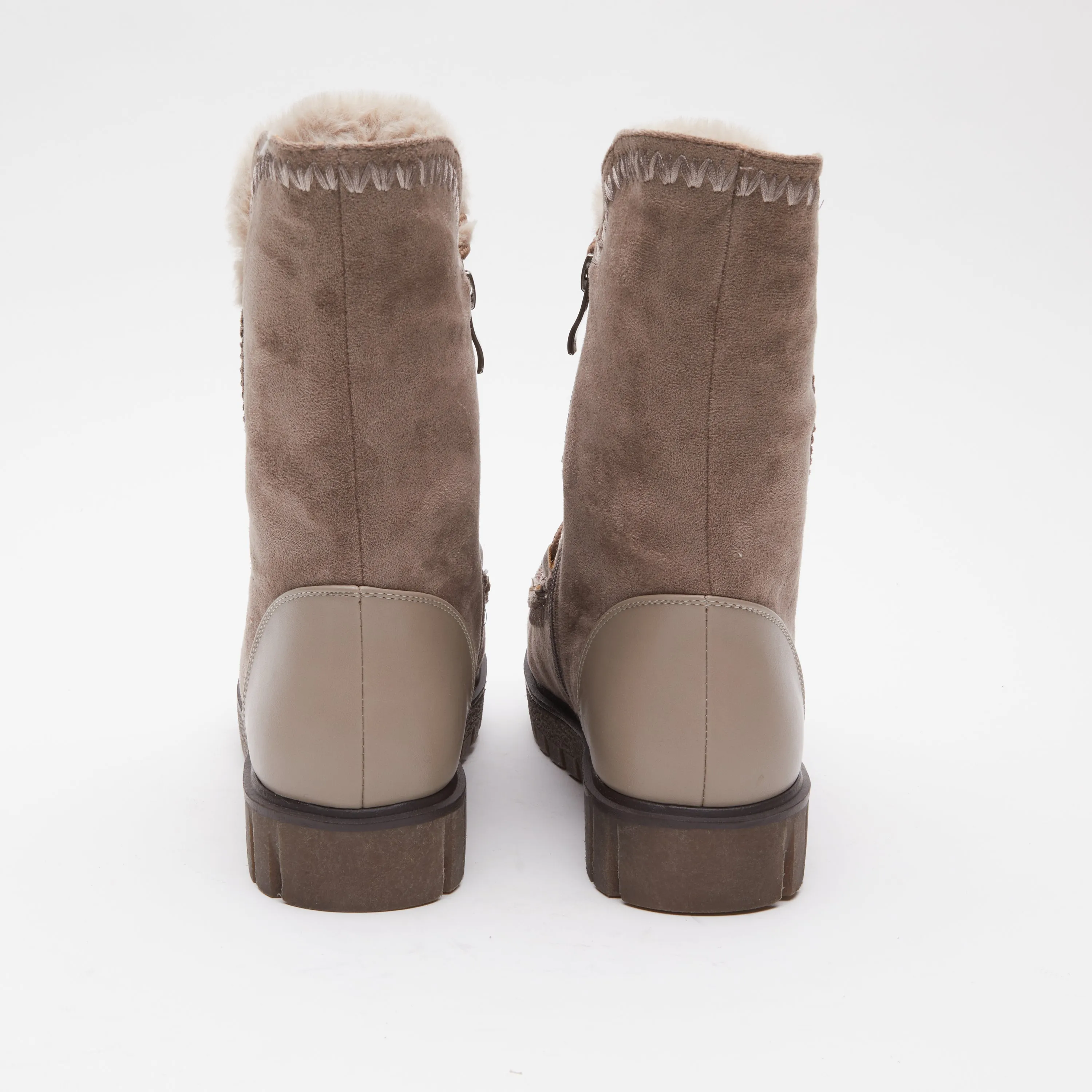 AZURA STICH MID CALF BOOTS