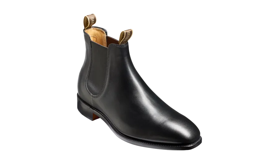 Barker Mansfield Classic Chelsea Boots - Black Calf