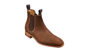 Barker Mansfield Classic Chelsea Boots - Brown Waxy Suede