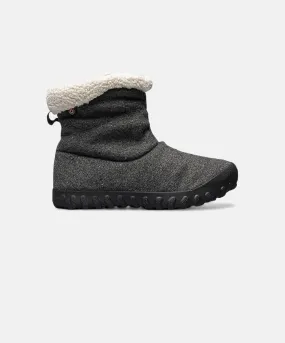 BOGS B Moc Wool II Charcoal Waterproof Slip On Boots