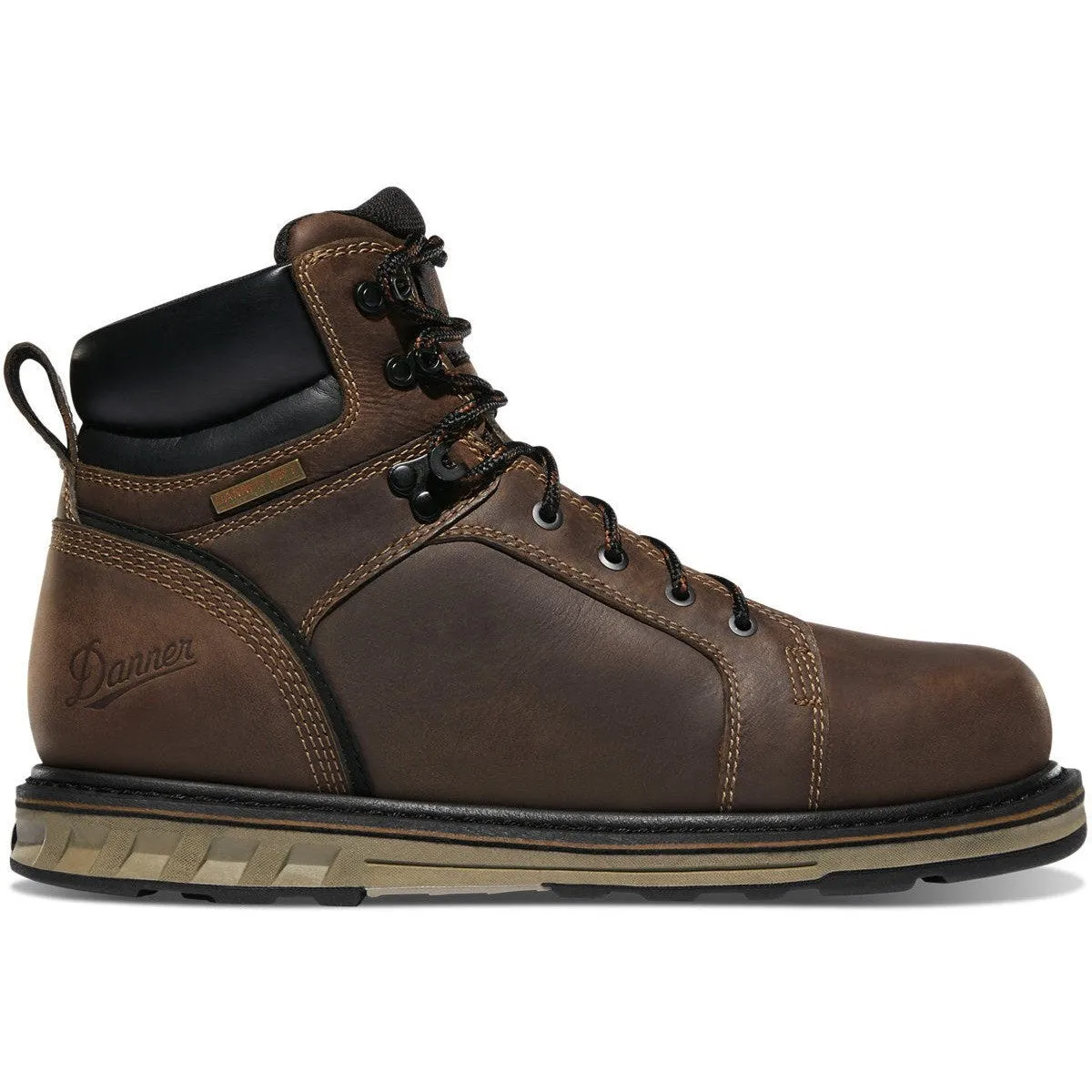 Danner Men's Steel Yard 6 ST Slip Resistant Work Boot -Brown- 12537