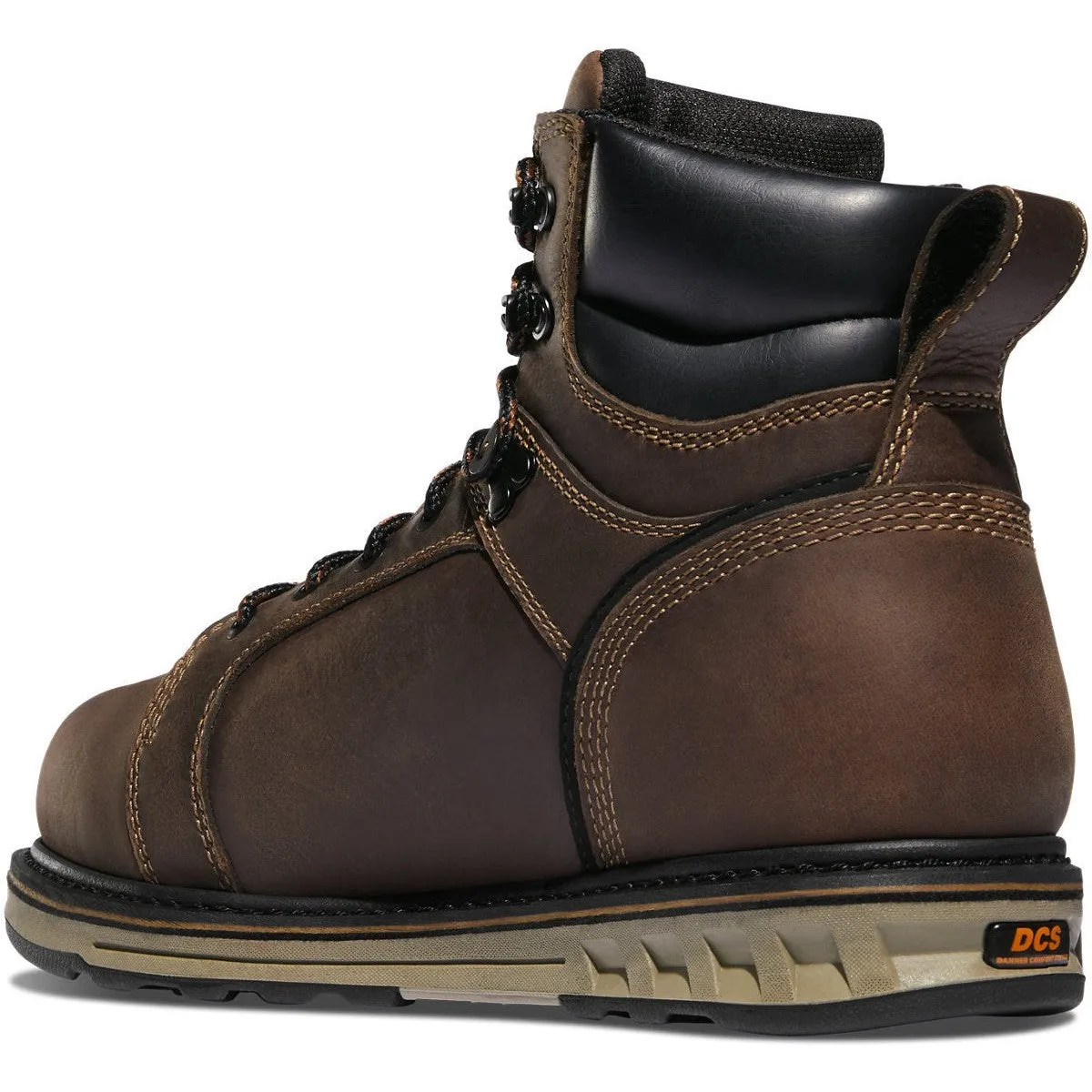 Danner Men's Steel Yard 6" Steel Toe WP Work Boot -Brown- 12538