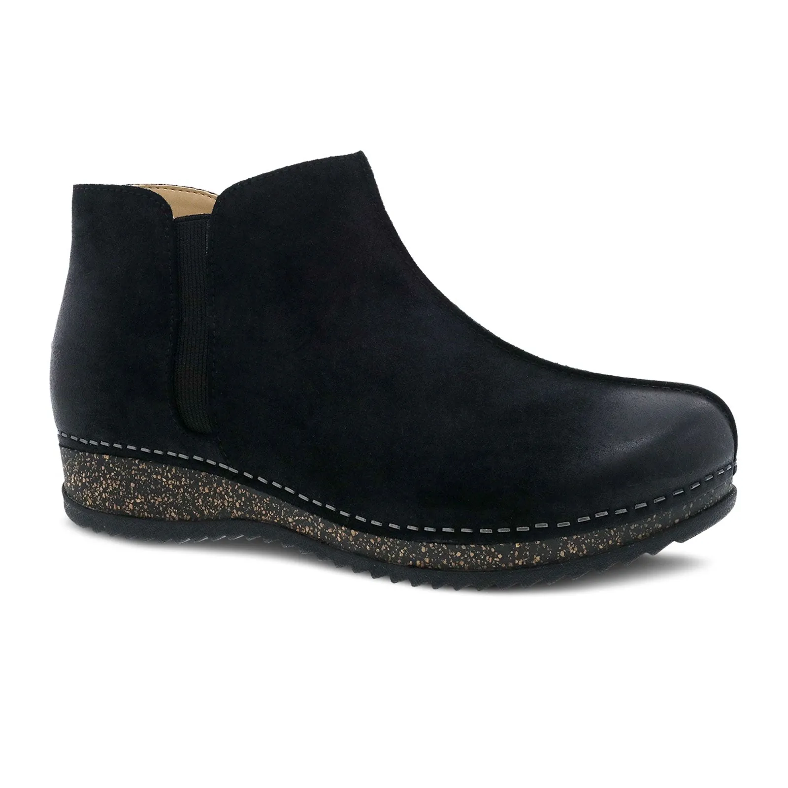 Dansko Makara Ankle Boot (Women) - Black Burnished Suede