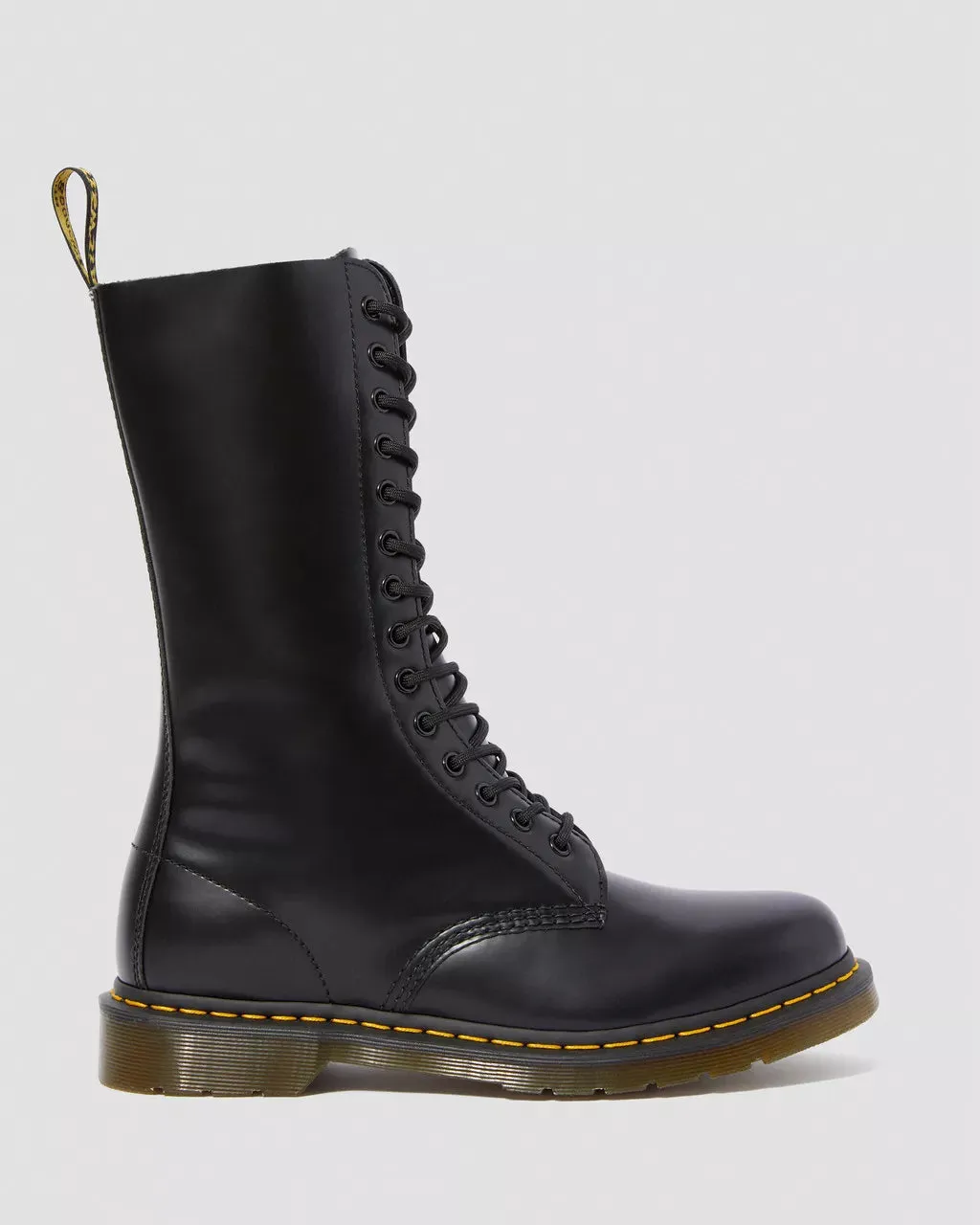 Doc Martens UNISEX 1914 SMOOTH LEATHER TALL BOOTS (BLACK SMOOTH)