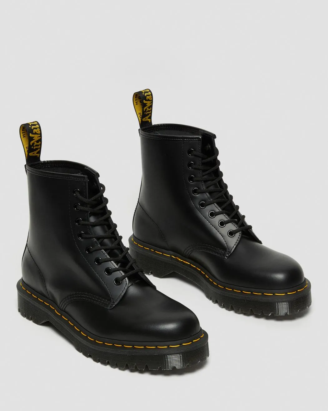 Dr. Martens UNISEX 1460 BEX SMOOTH LEATHER PLATFORM BOOTS (Black)