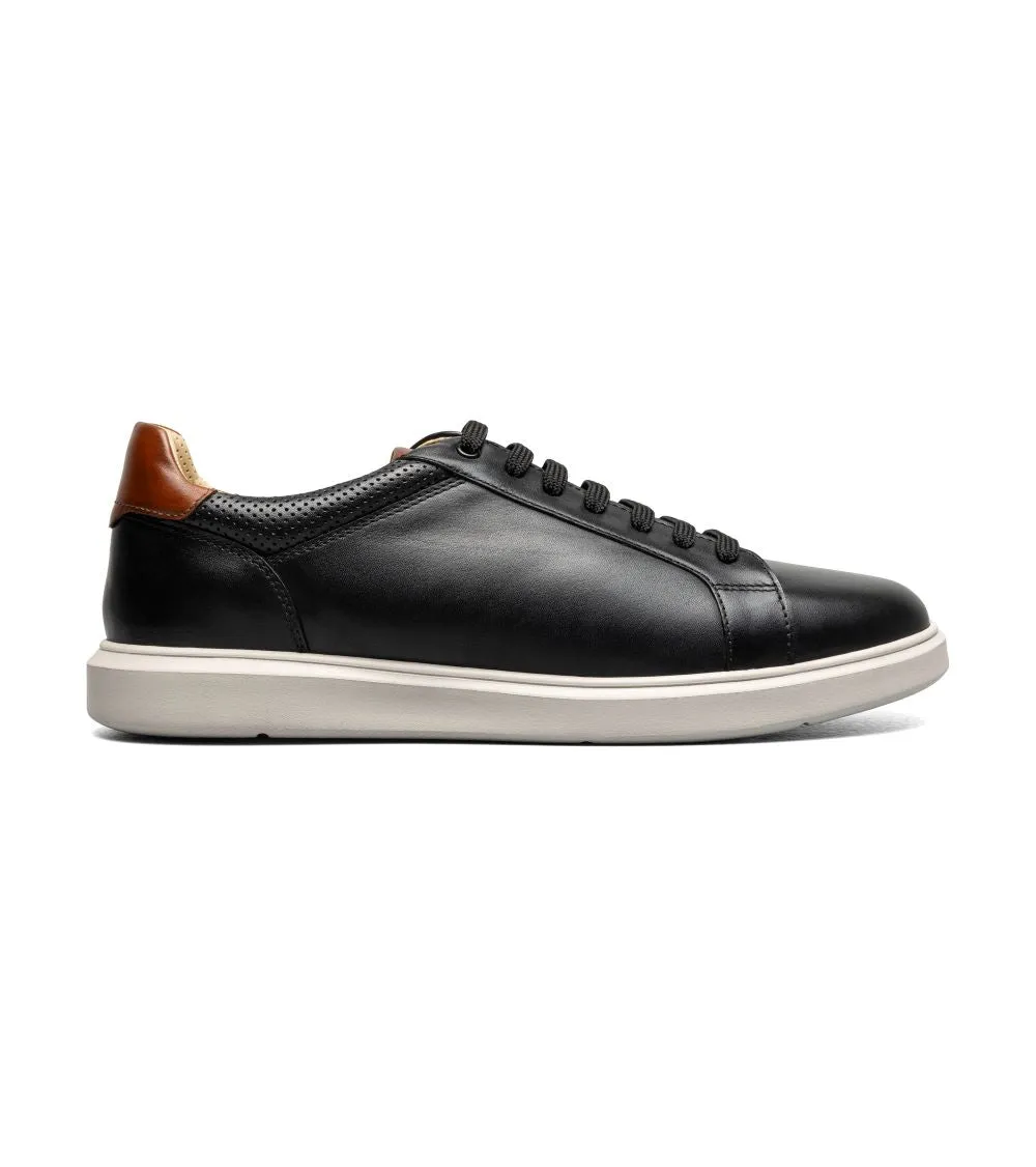 'Florsheim' Men's Social Lace To Toe Sneaker - Black / White