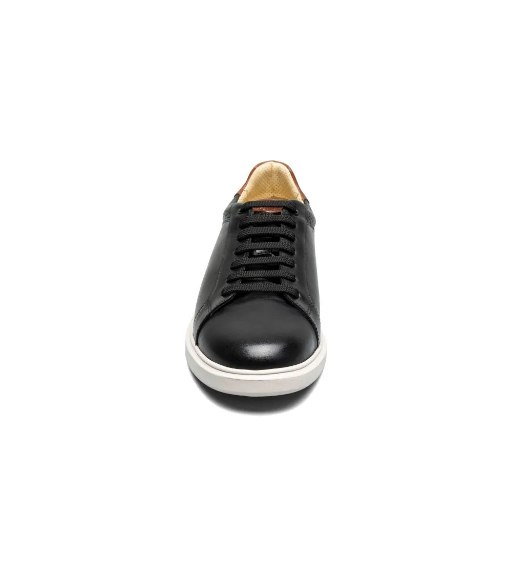 'Florsheim' Men's Social Lace To Toe Sneaker - Black / White