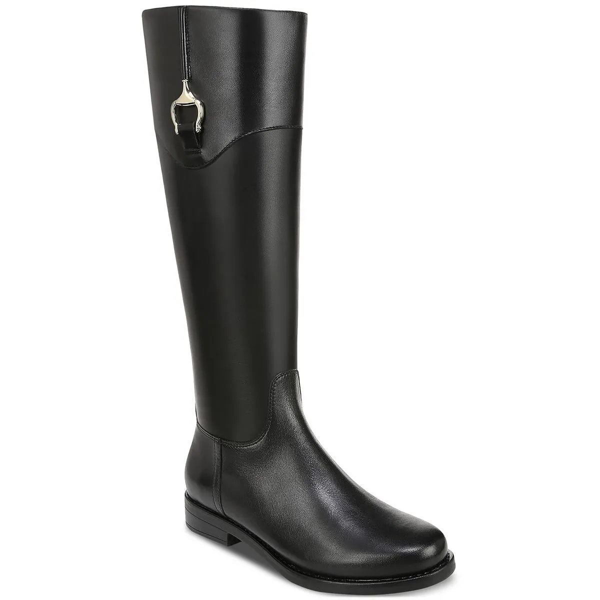 Giani Bernini Womens Sandraa Leather Riding Knee-High Boots