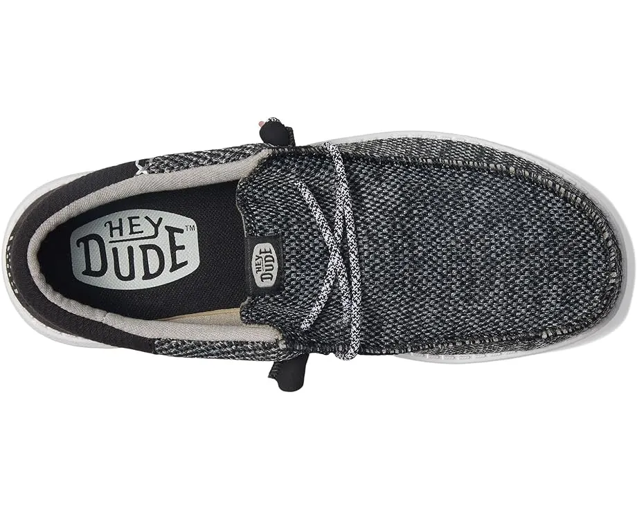 'Hey Dude' Men's Wally Funk Open Mesh - Black / White