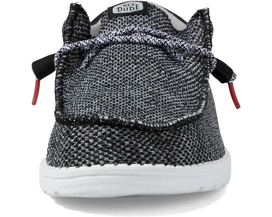 'Hey Dude' Men's Wally Funk Open Mesh - Black / White