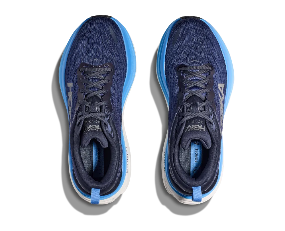 'HOKA' Men's Bondi 8 - Outer Space / All Aboard (Wide)