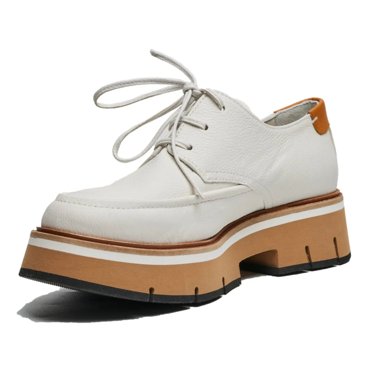 Homers Women's Bufalino Blanco Senape Leather