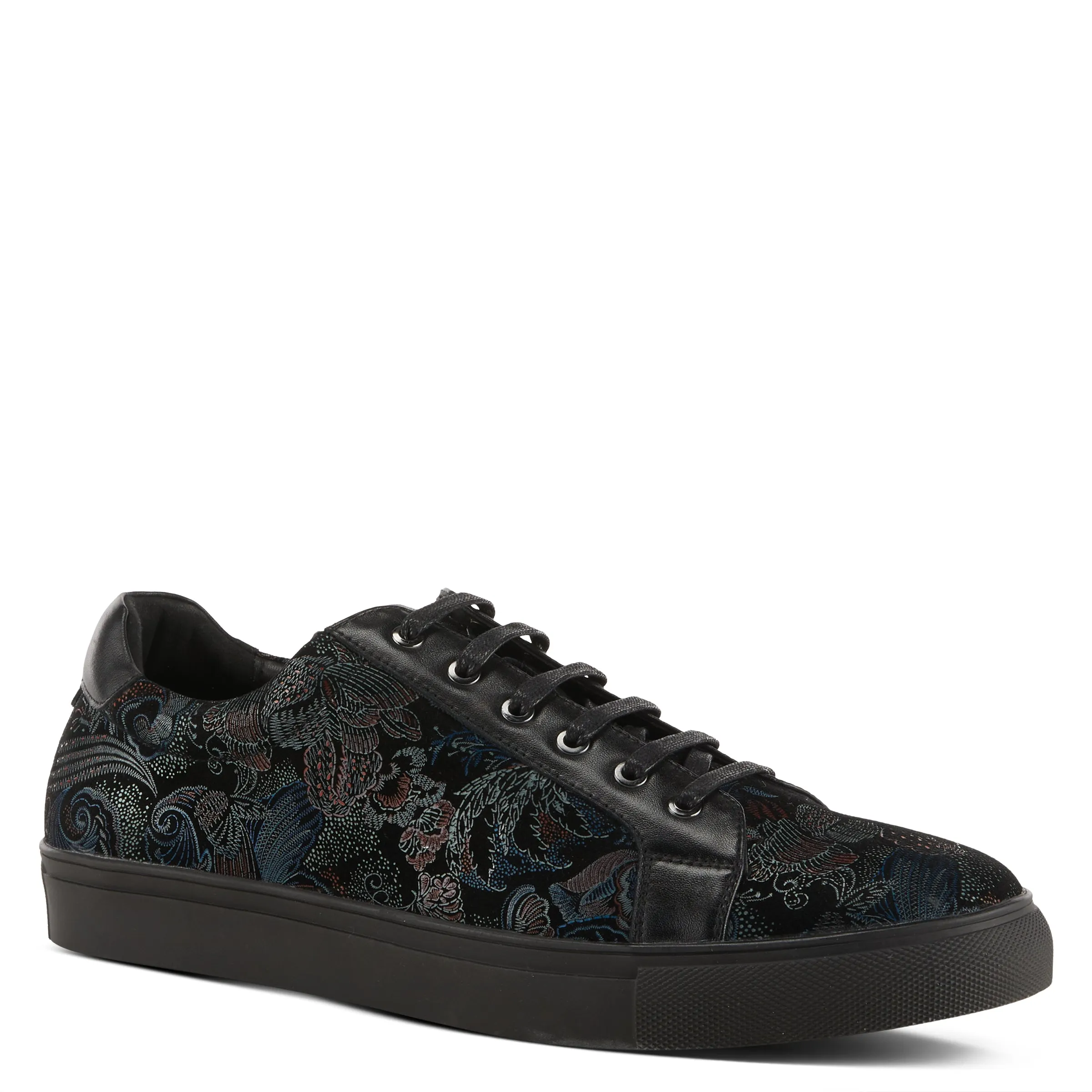 L'ARTISTE MEN ANDER-FLORAL LACE-UP SNEAKER