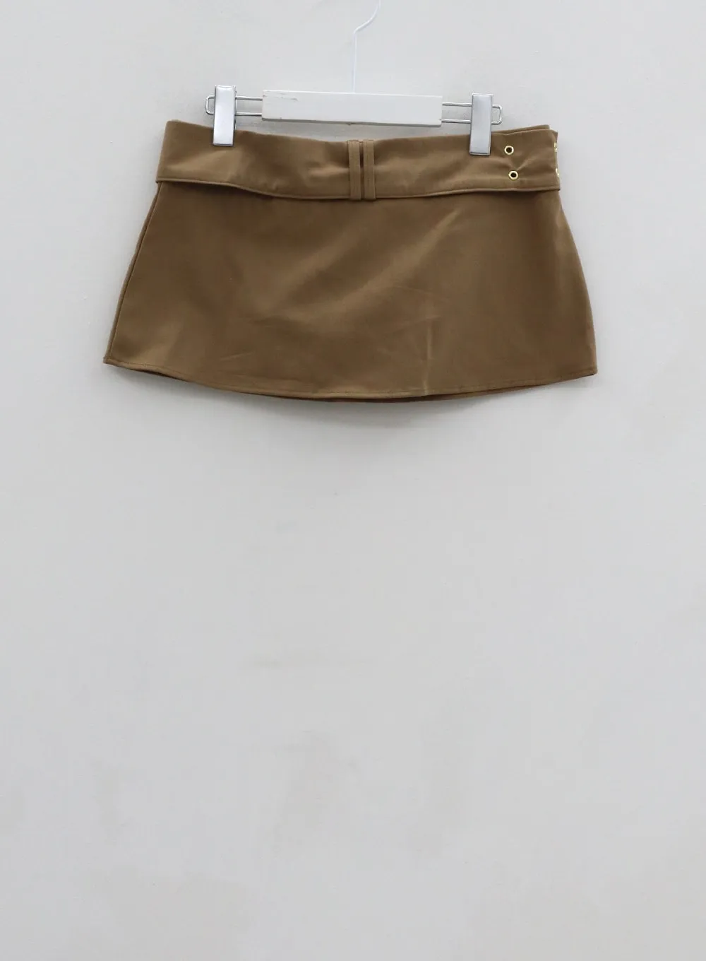 Low Rise Miniskirt With Belt CG09