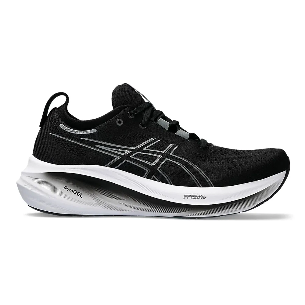 Men's Asics GEL-Nimbus 26, Black/Graphite Grey, 10 2E Wide