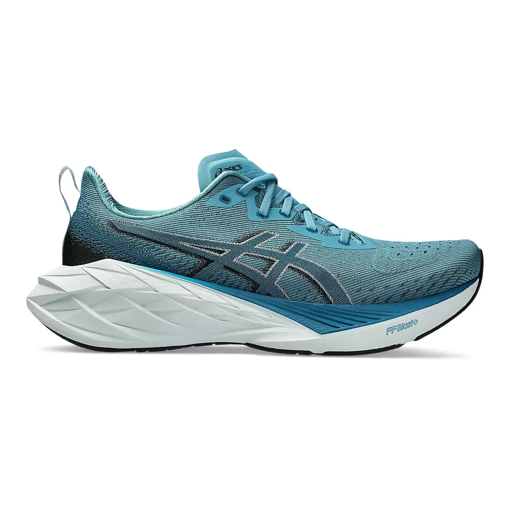 Men's Asics Novablast 4, Blue Teal/Evening Teal, 9.5 2E Wide