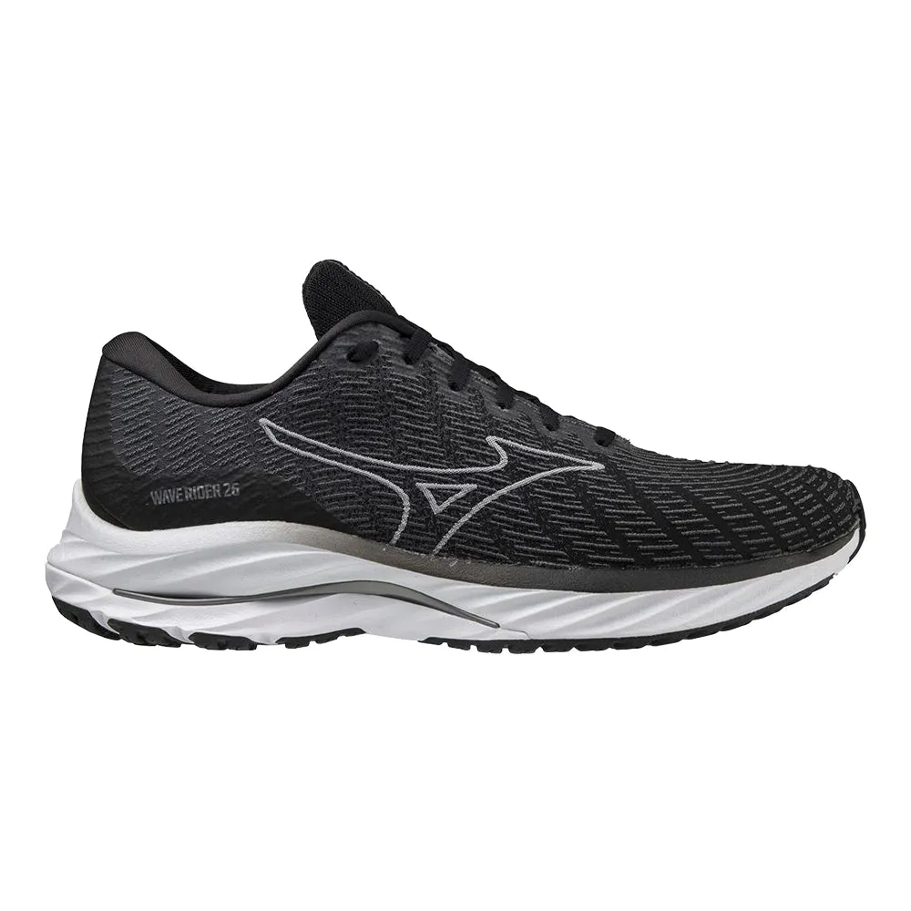 Men's Mizuno Wave Rider 26 SSW, Black-White, 10 D Medium