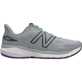 Men's New Balance Fresh Foam X 860v12, Light Aluminum/Deep Violet, 7 D Medium