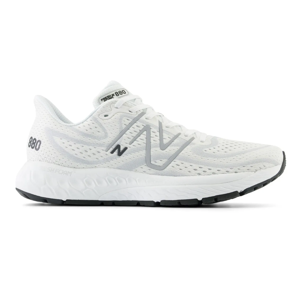 Men's New Balance Fresh Foam X 880v13, White/Granite/Silver, 11 2E Wide