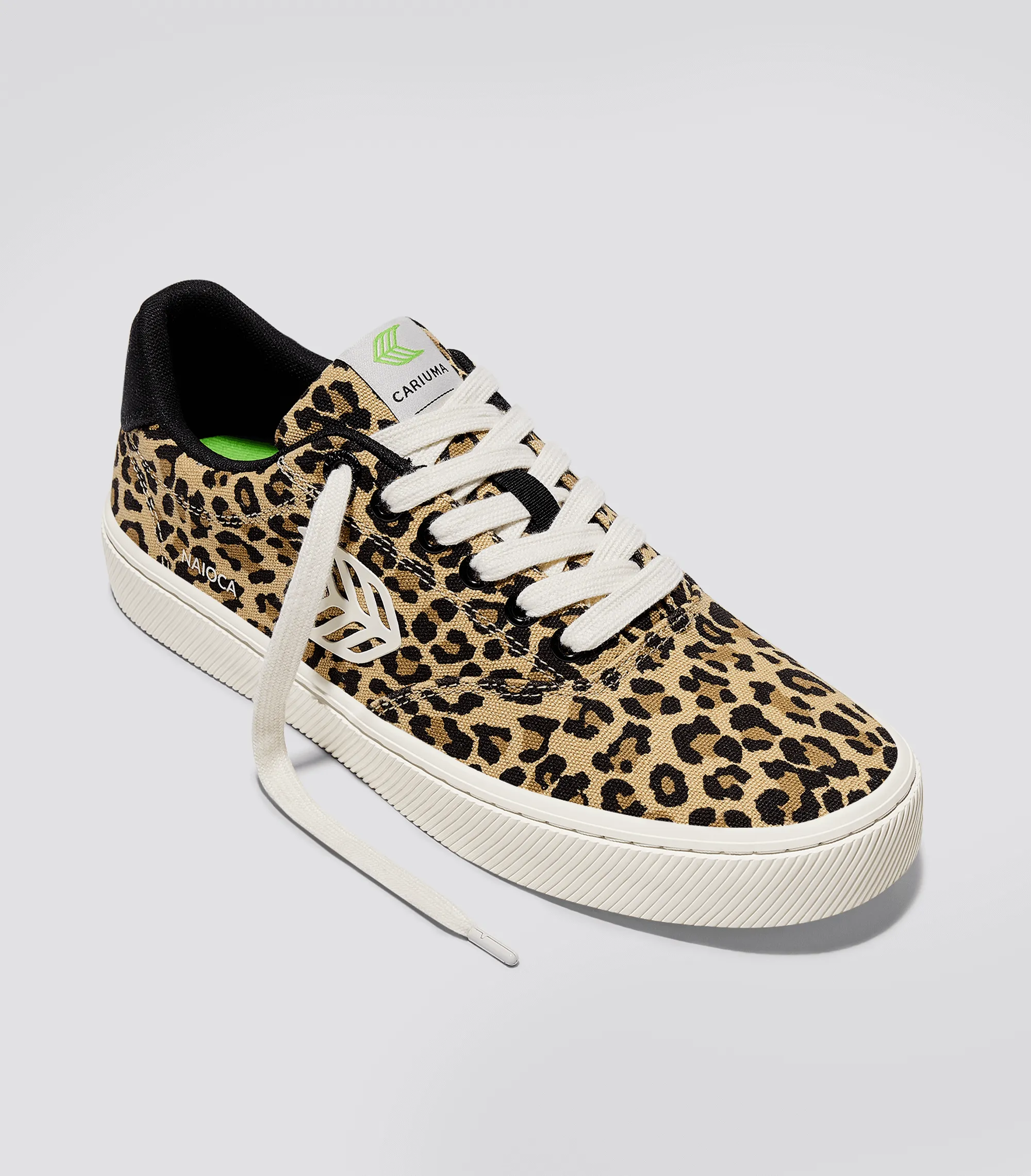 NAIOCA Leopard Print Canvas Sneaker Women