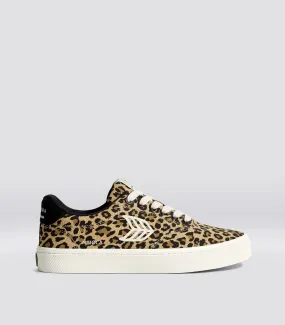 NAIOCA Leopard Print Canvas Sneaker Women