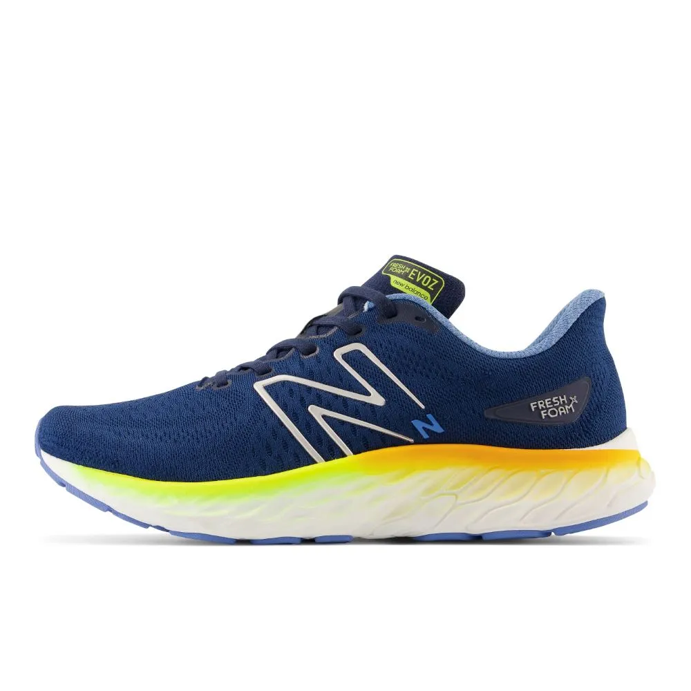 'New Balance' Men's Fresh Foam X EVOZ v3 - NB Navy w/Heritage Blue & Cosmic Pineapple