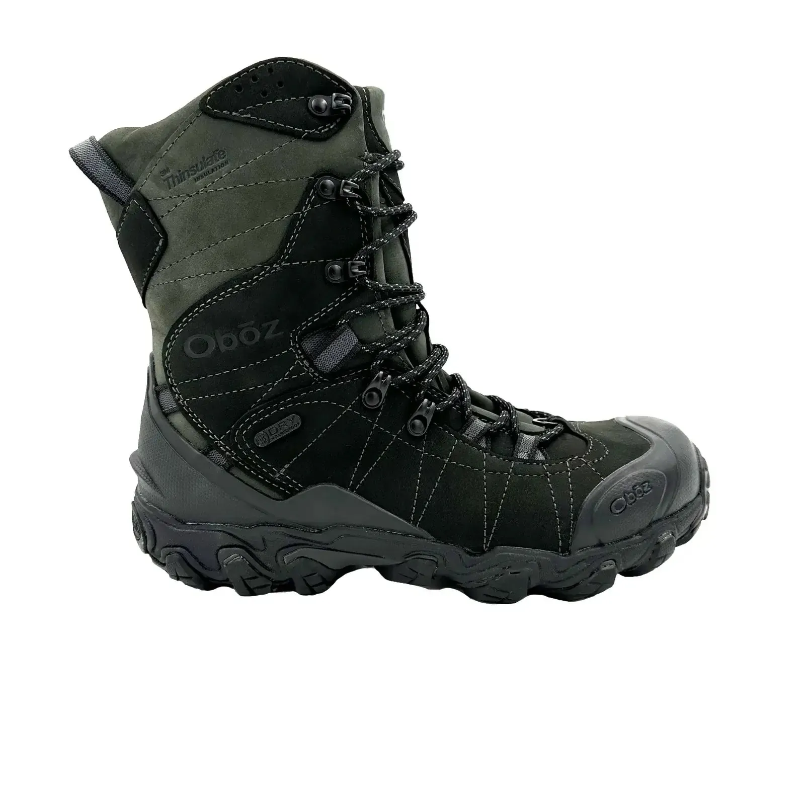 Oboz Bridger 10" Insulated B-DRY Winter Hiking Boot (Men) - Carbon Black