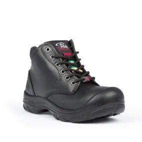 P&F S559 Women's 6 Steel Toe Leather Work Boot - Black