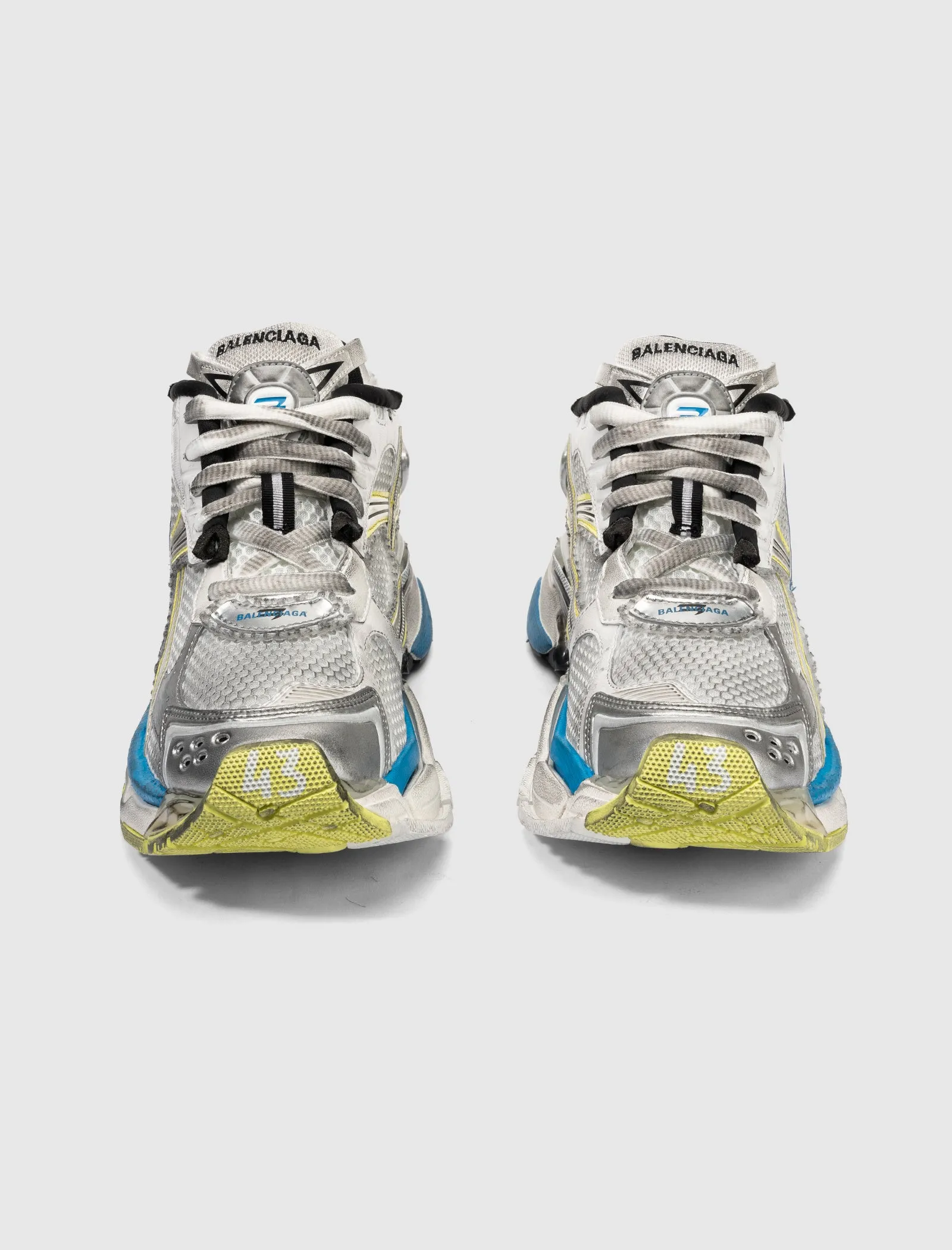 RUNNER SNEAKER WHITE/YELLOW/ BLUE