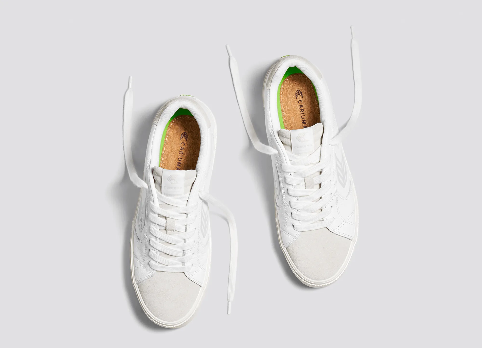 SALVAS White Premium Leather Vintage White Suede Ice Logo Sneaker Men