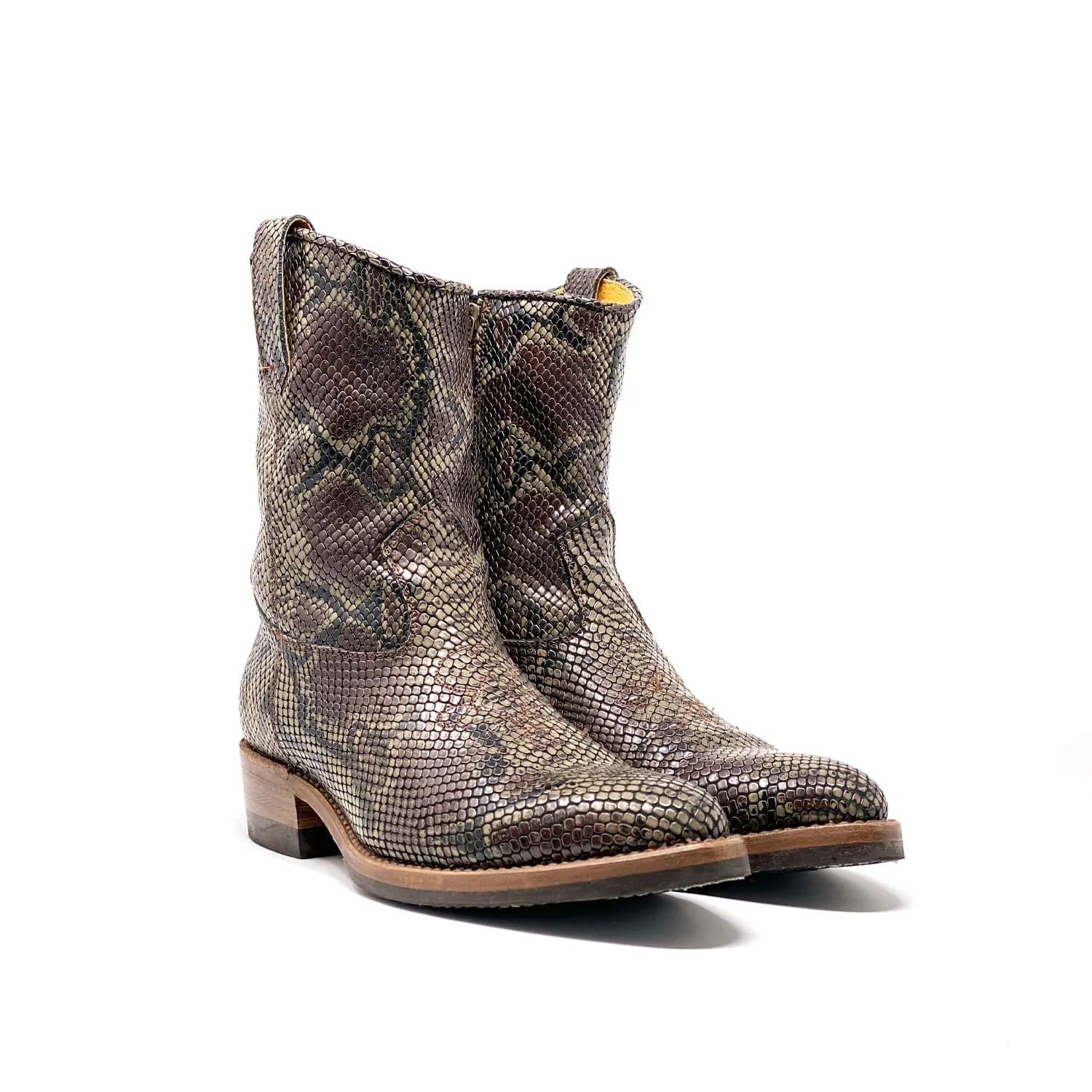 Santa Rosa Brand x Snake Oil Provisions Heartbreaker Boot Brown Snake