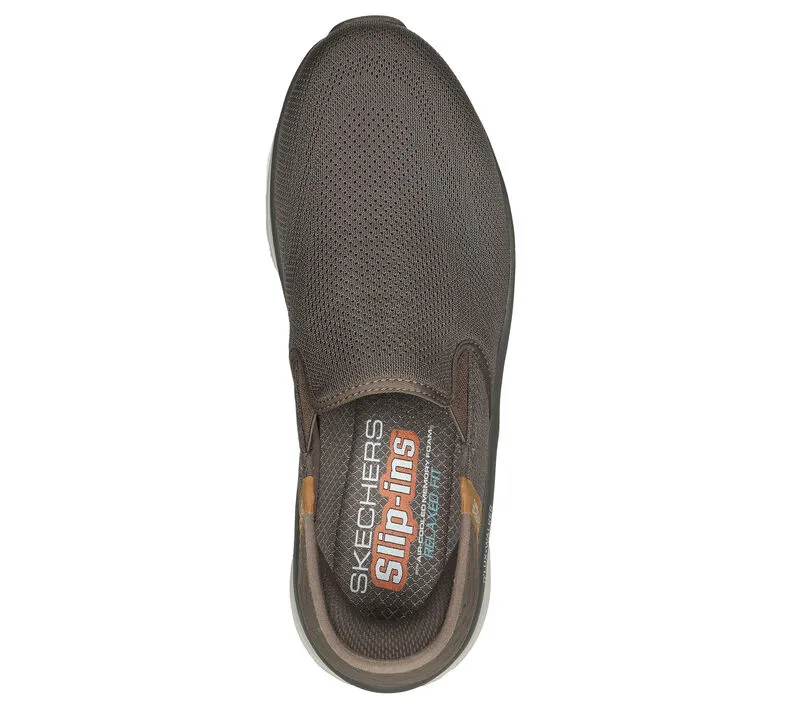 'Skechers' Men's Slip-ins RF: D'Lux Walker-Orford - Brown (Extra Wide)