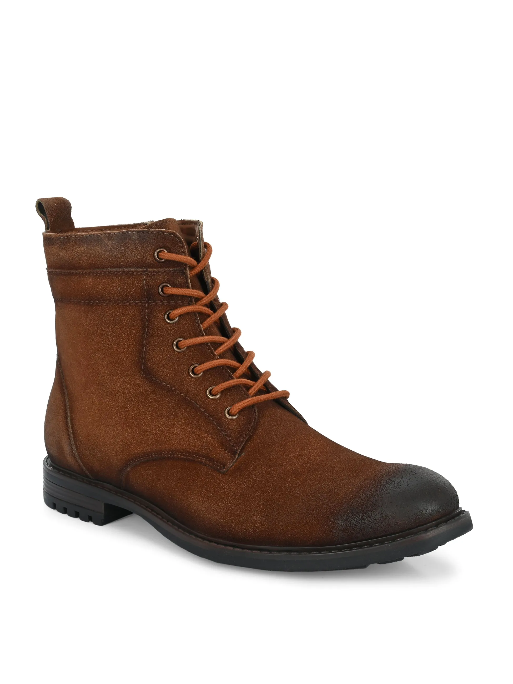 Staple Tan Lace-Up Boots