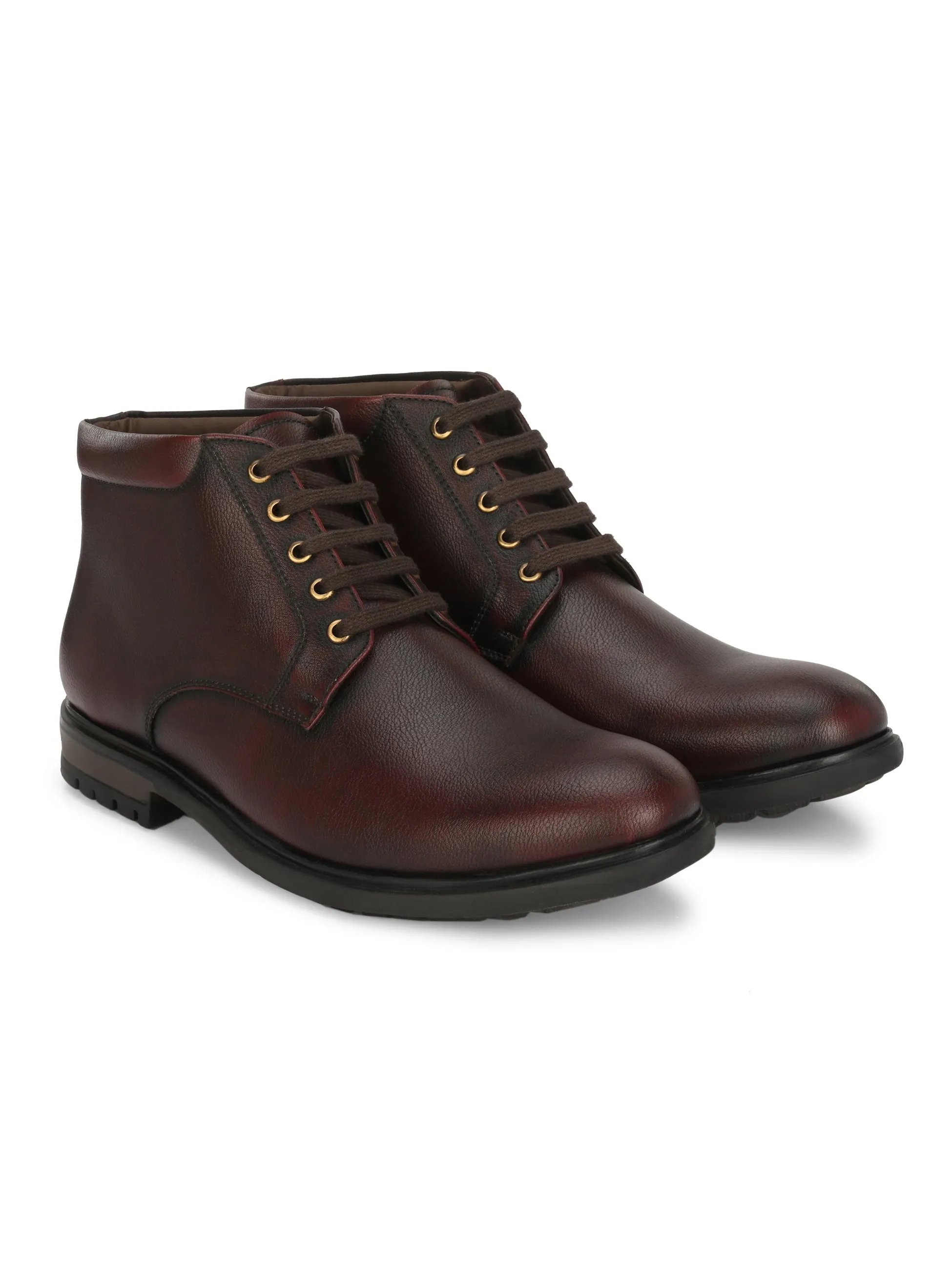 Tempt Cherry Lace-Up Boots