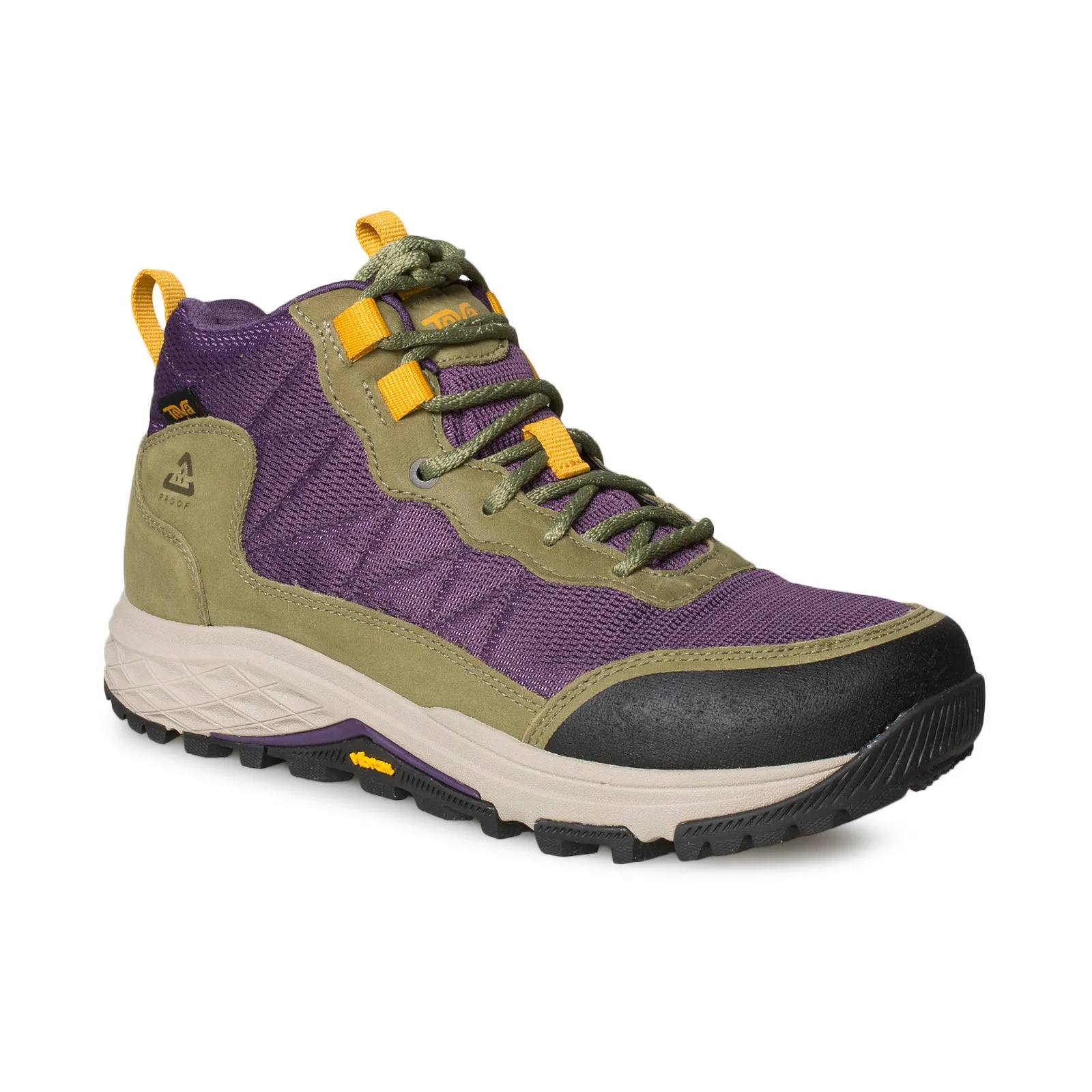 Teva Ridgeview Mid Olive Branch Purple Pennant Boots - Women's