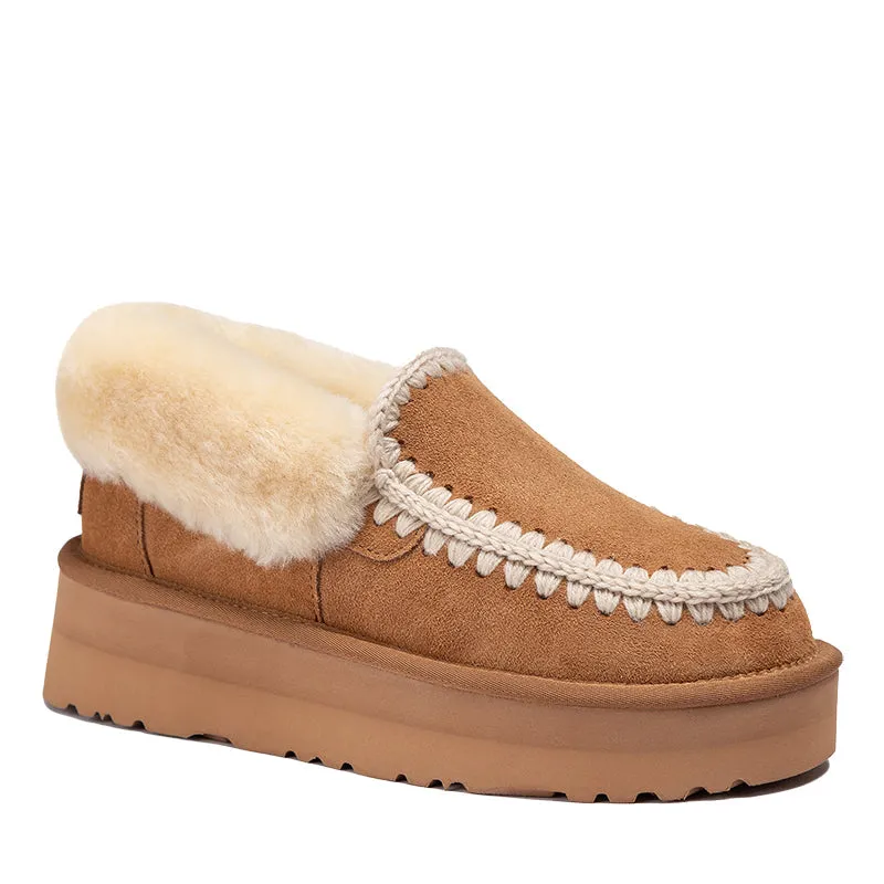 UGG Ankle Platform Moccasins