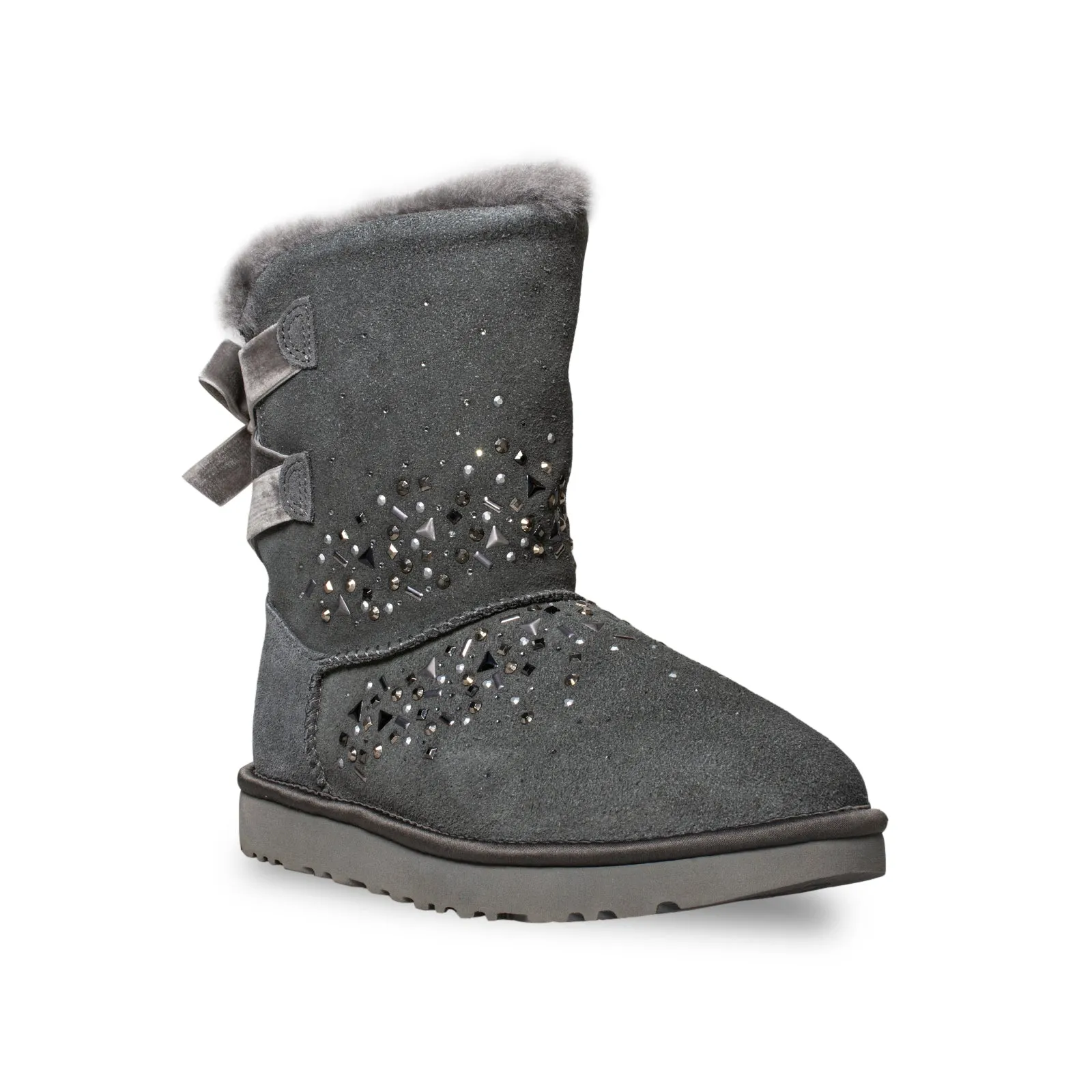 UGG Classic Galaxy Bling Short Charcoal Boots - Women's