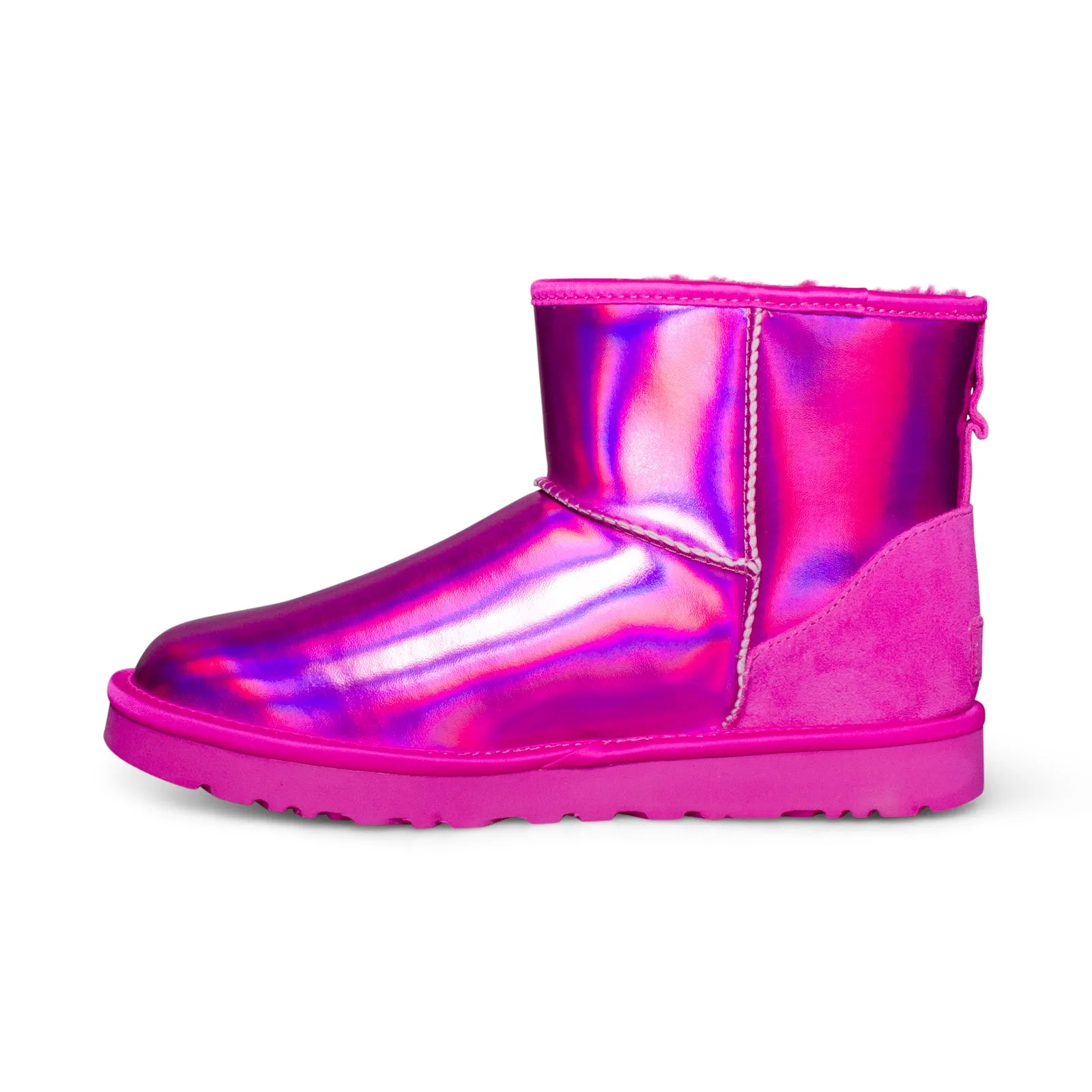 Iridescent Dragon Fruit UGG Womens Classic Mini Boots - Stylish Comfort & Vibrant Color