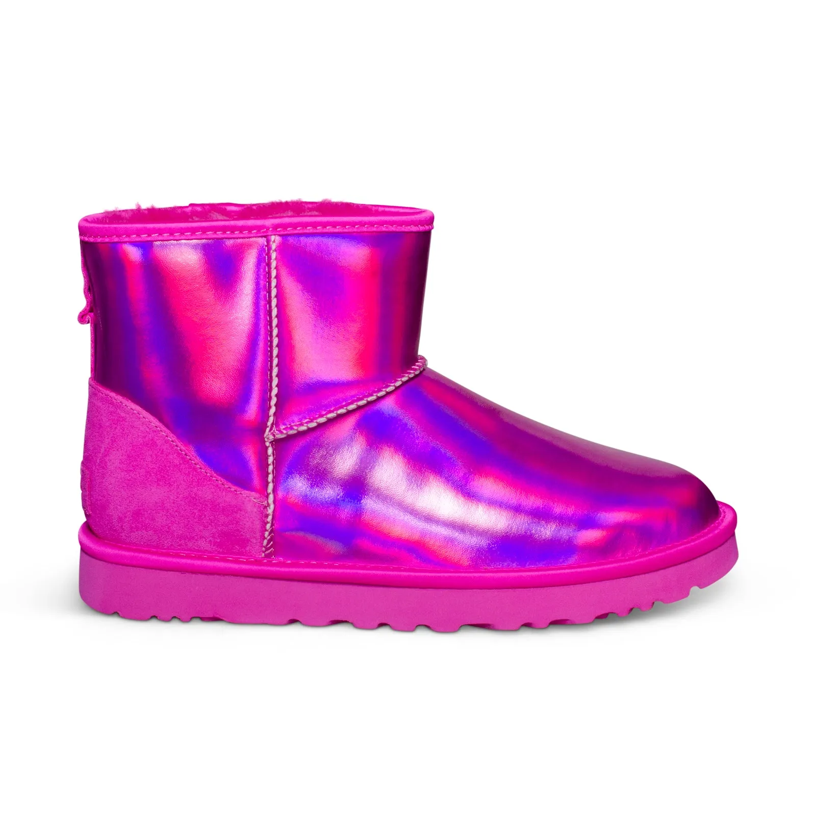 Iridescent Dragon Fruit UGG Womens Classic Mini Boots - Stylish Comfort & Vibrant Color