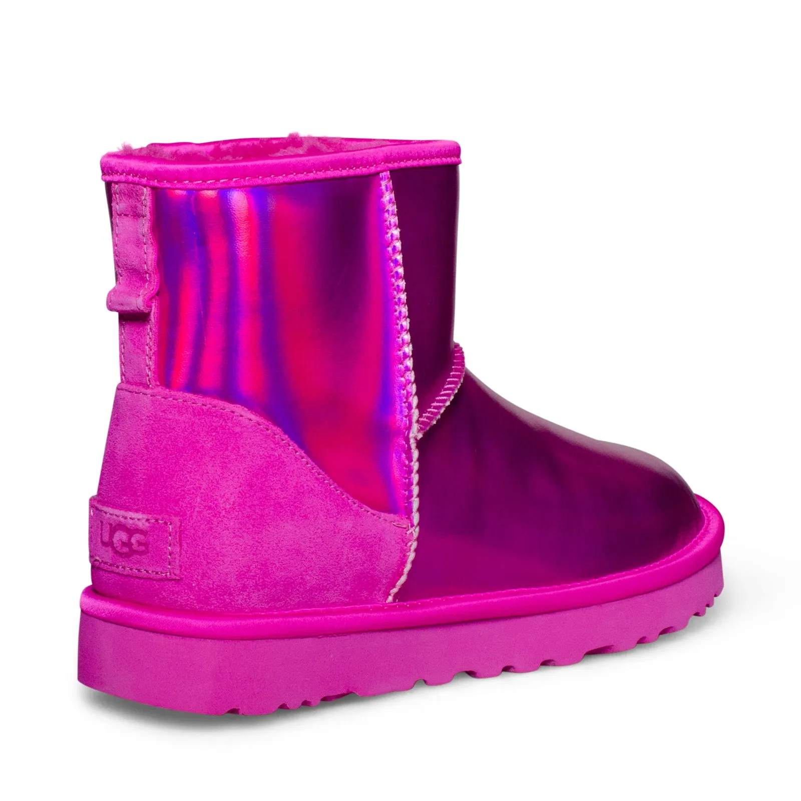 Iridescent Dragon Fruit UGG Womens Classic Mini Boots - Stylish Comfort & Vibrant Color