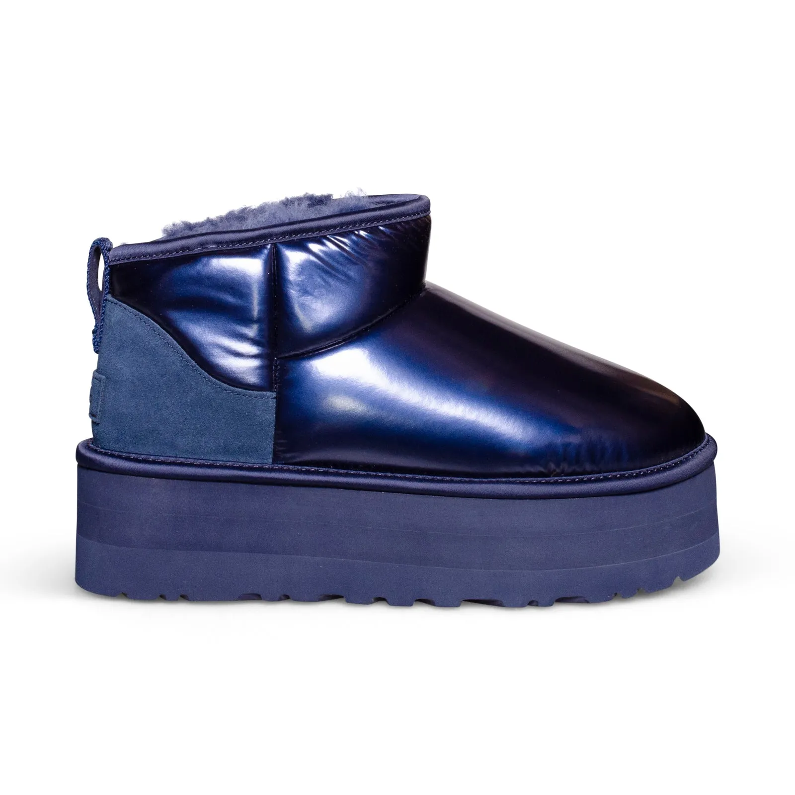 UGG Ultra Mini Platform Hi Shine Navy Iridescent Boots - Women's