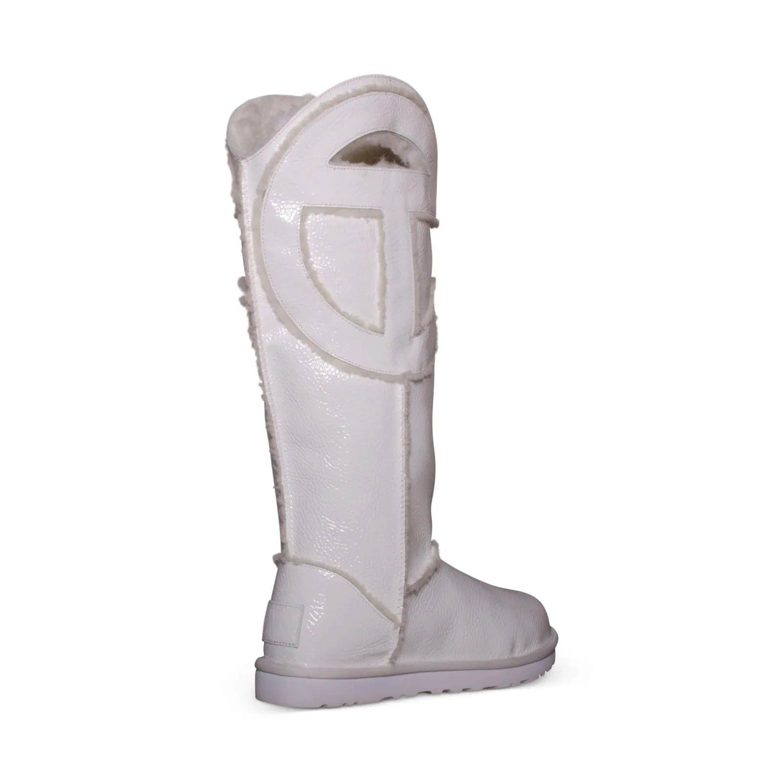 UGG X Telfar Logo Tall Crinkle White Boots - Men's