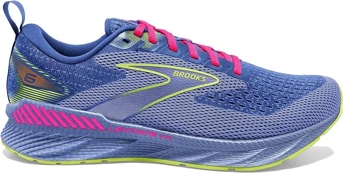 Women's Brooks Levitate GTS 6, Purple/Pink, 9.5 B Medium