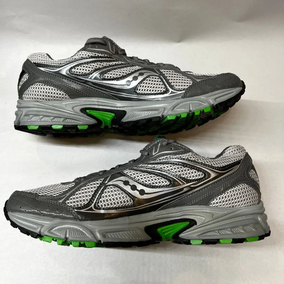 Women's Grid Cohesion TR7 Trail Running Grey/Green/Fuchsia Size 10M -Preowned